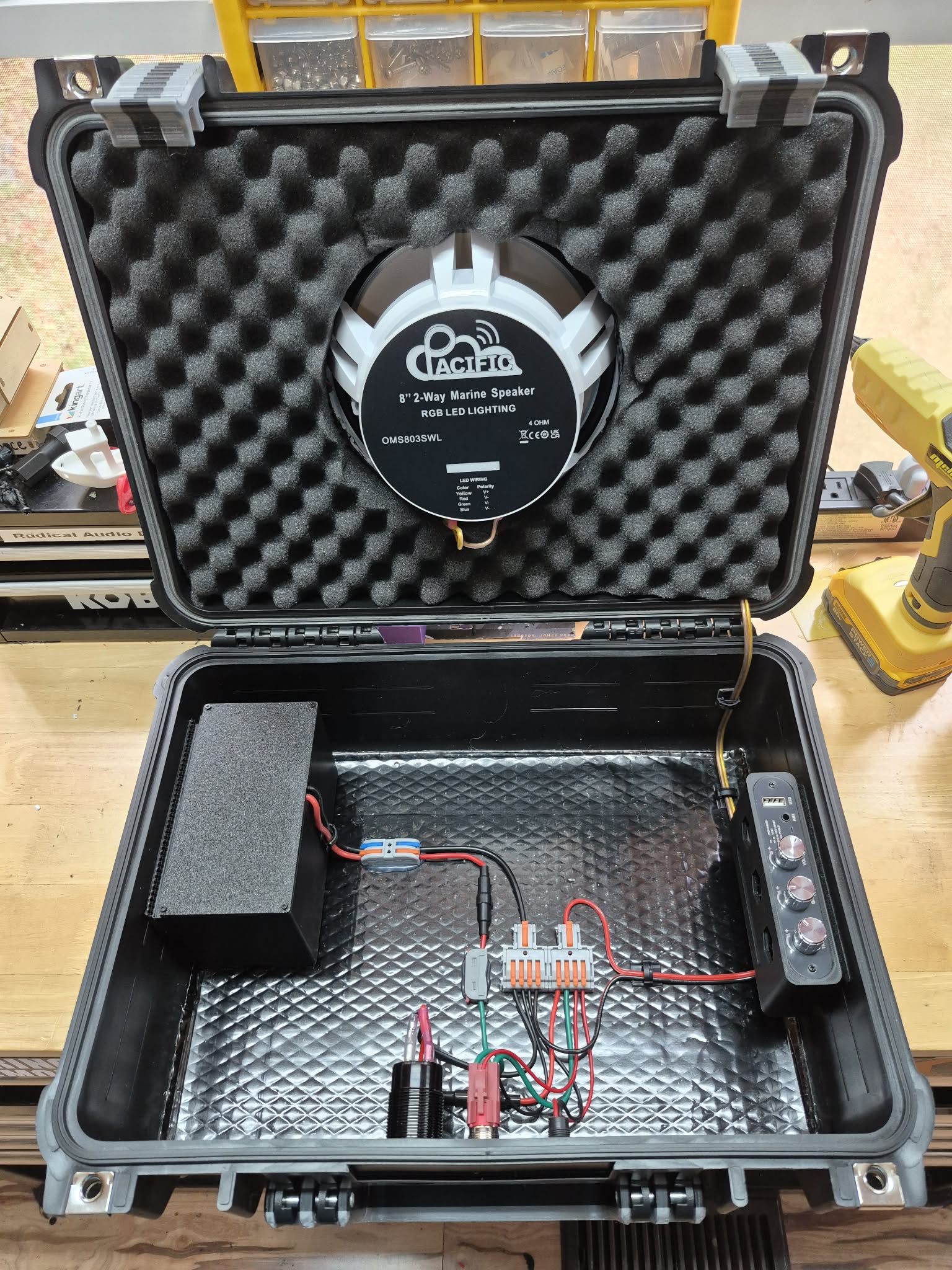 Pacific Audio 8" Bluetooth Boombox