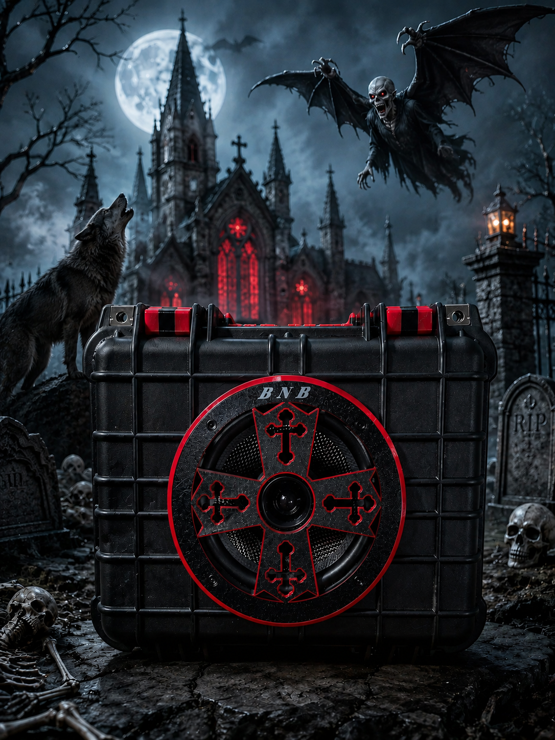 🧛 Dracula Edition DIY Bluetooth Boombox