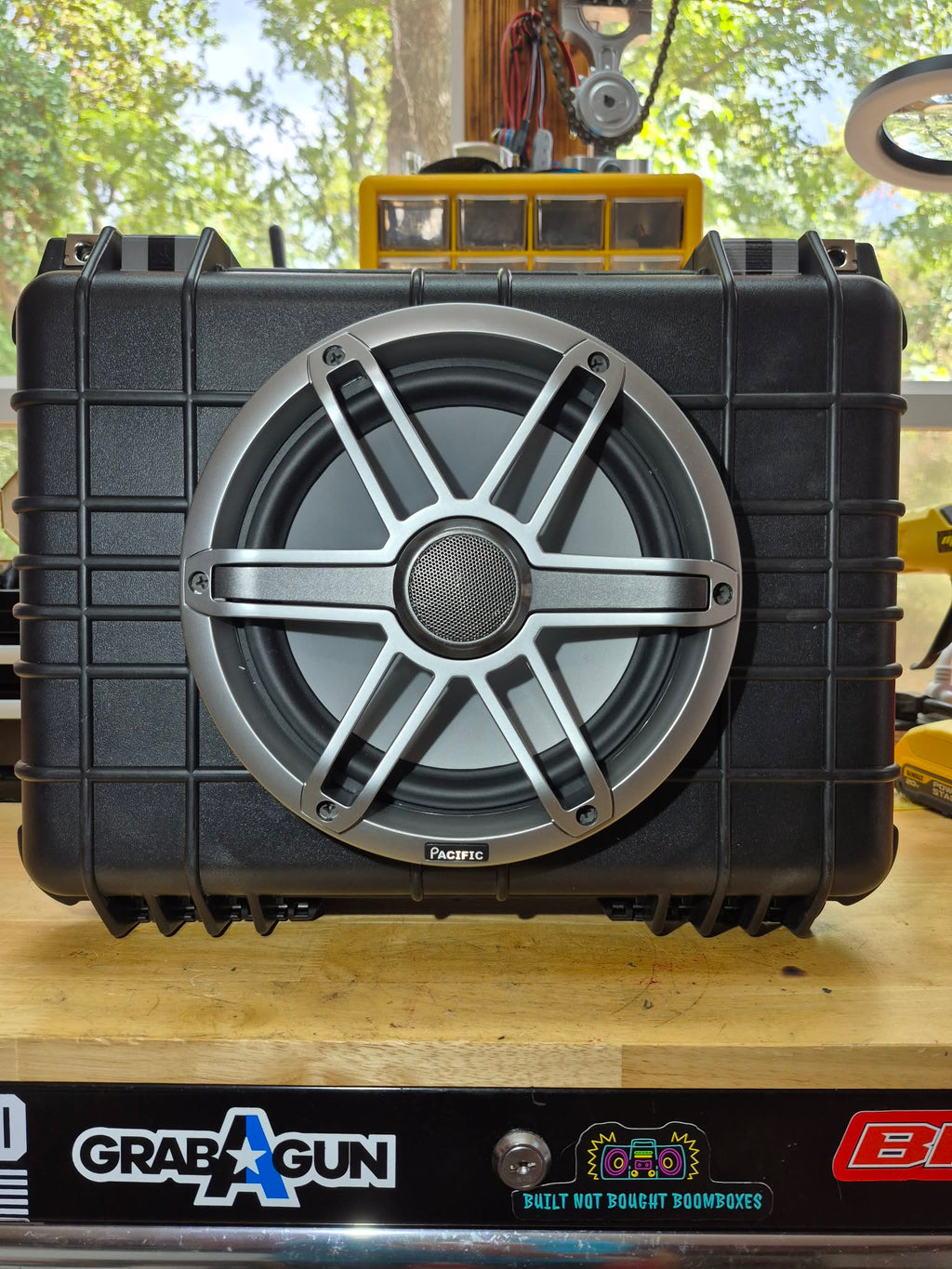 Pacific Audio 8" Bluetooth Boombox