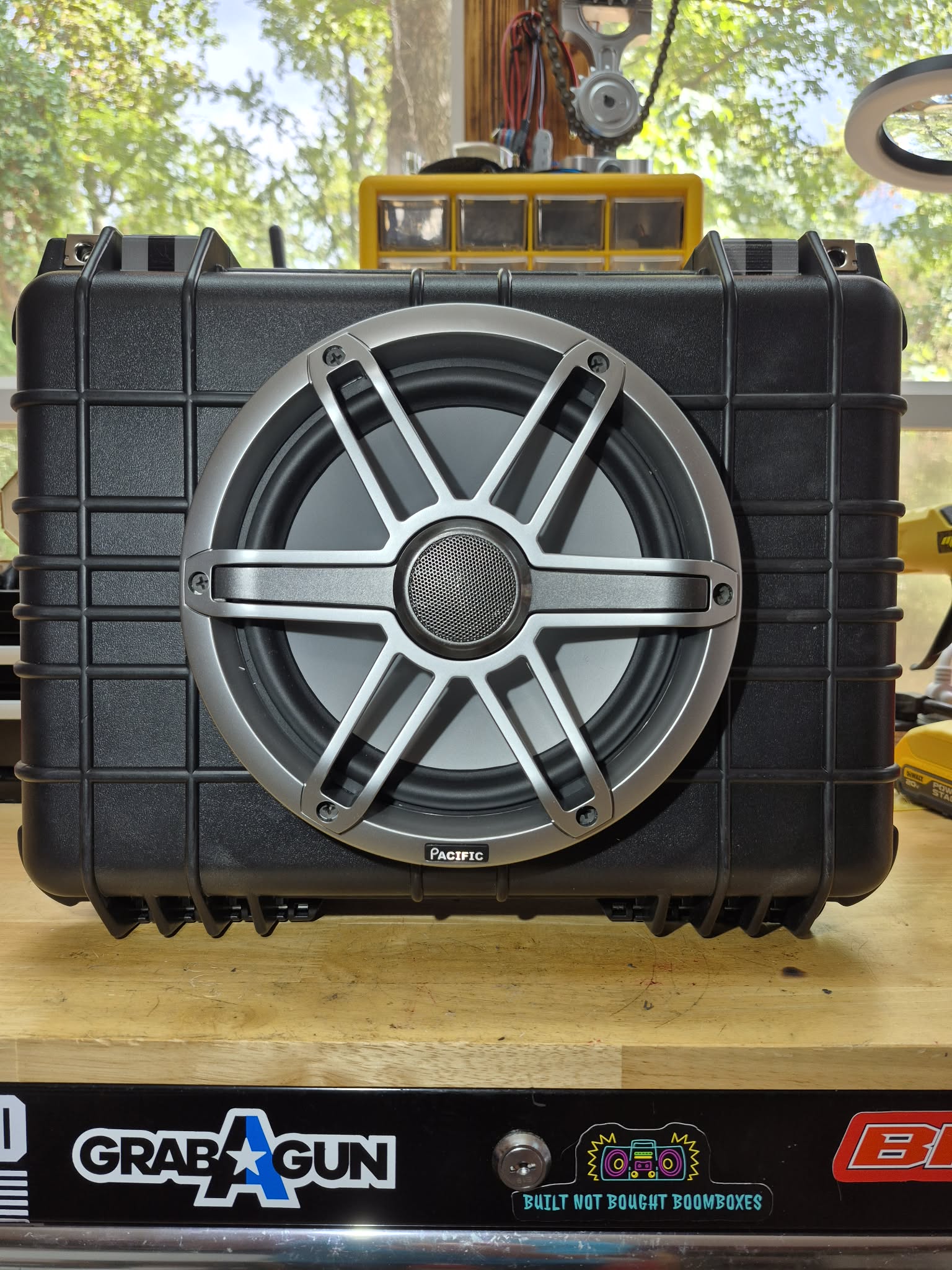 Pacific Audio 8" Bluetooth Boombox