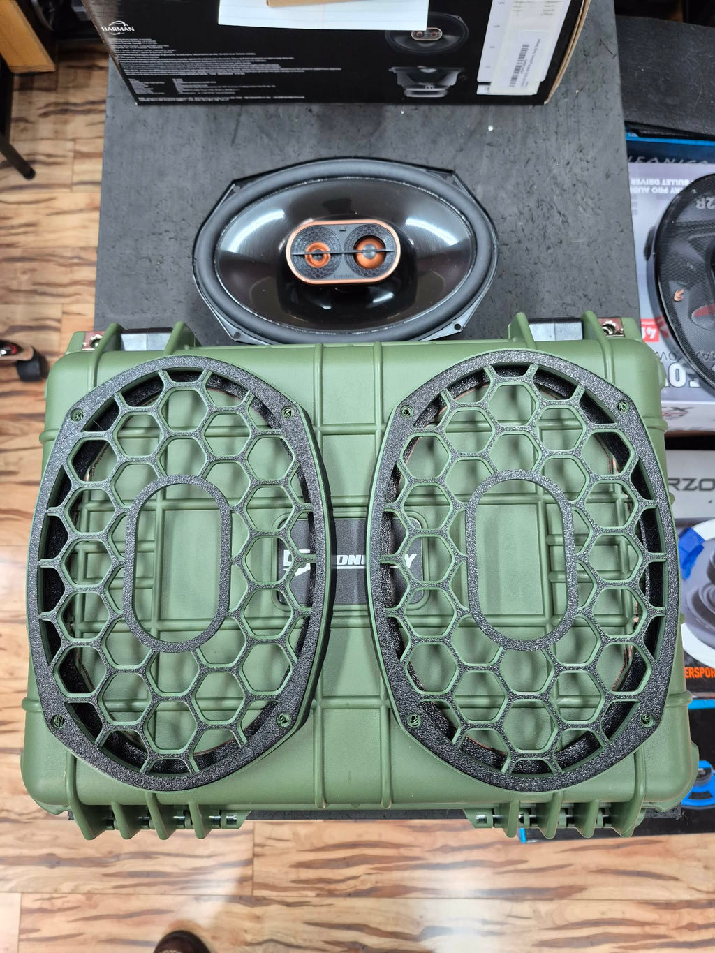 Infinity REF-6933 Grill and Spacer combo